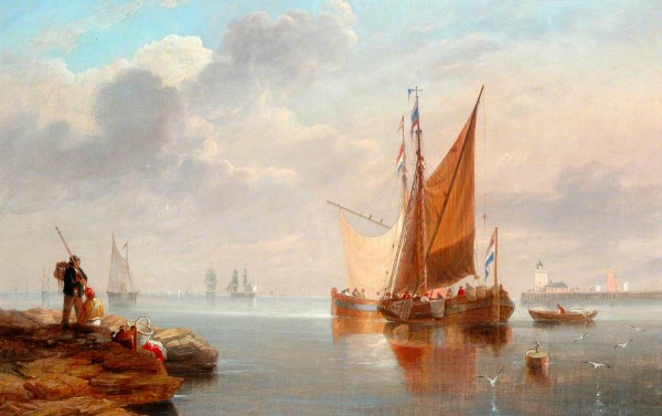 Dutch Fishing Boats by John Wilson Carmichael